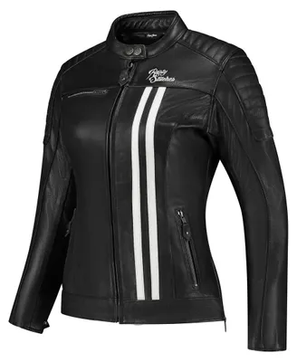 Immagine prodotto di Giacca da moto da donna Rusty Stitches Alice, nero/bianco, 40