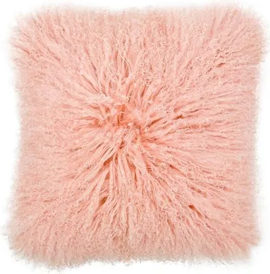 Produktbild von Lammfellkissen TIBET ROSA mit Inlett -