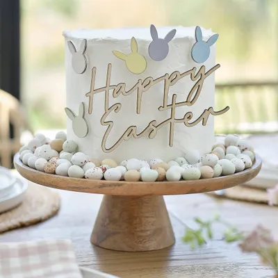 Produktbild von Happy Easter Tortendekorations-Set