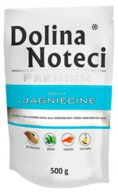 Zdjęcie produktu dla DOLINA NOTECI Premium Bogata w jagnięcinę - Karma mokra dla psów - 500g