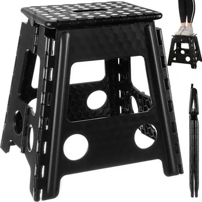 Obrázek produktu pro Skládací taburet černobílý 39cm