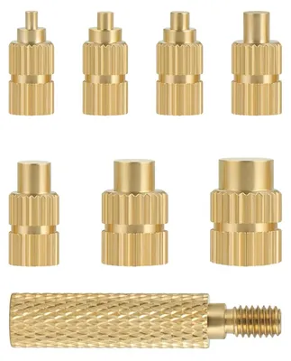 Produktbild von Lötkolben Einschmelzhilfe Messing Spitzen für Gewindeeinsätze M2-M8 7er Set kompatibel mit T18/ST 900M/FX888D