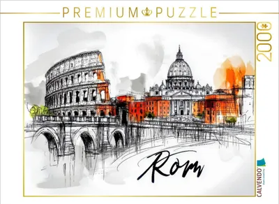 Produktbild von CALVENDO Puzzle Rom | 2000 Teile Lege-Größe 90x67cm Foto-Puzzle für glückliche Stunden
