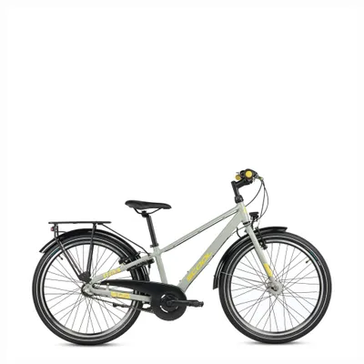 Produktbild von 24 Zoll Kinderfahrrad, 3-Gang, Jungenfahrrad, S’COOL troX pro, ab 7–11 Jahre, 130–145 cm, Grau/Gelb