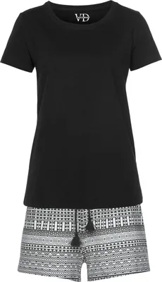 Produktbild von Vivance Dreams Shorty 2 -teilig schwarz-gemustert Größe 32/34