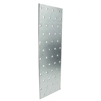 Immagine prodotto di MASTERPROOF PROFESSIONAL connettore piatto in lamiera forata 80 mm x 240 mm x 2,0 mm, zincato a caldo