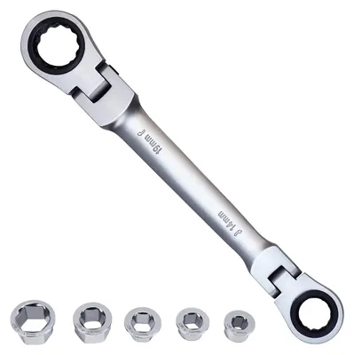 Productafbeelding van 180° Flexibele Ratelsleutel Set 7-in-1