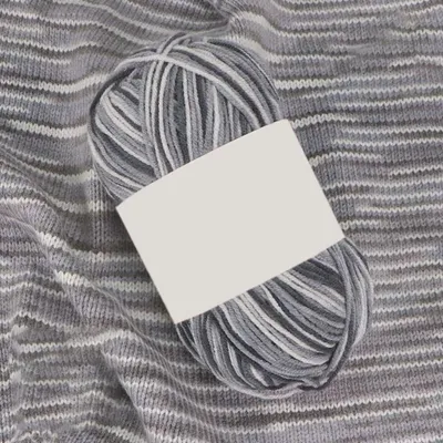 Produktbild von Handstrickgarn Häkelgarn mit Farbverlauf 2 x 50 g Acrylgarn Grau