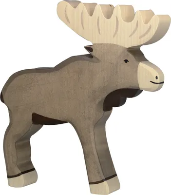 Produktbild von Elch Waldtier Holzfigur Holzspielzeug von Holztiger