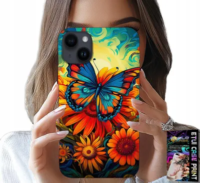 Produktbild von Fall Für Iphone 15 - Schmetterlinge Schmetterlinge Blumen Rosen Fall