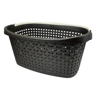 Image de BAMA Panier à linge PAGLIA, 40 l, couleur marron