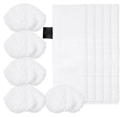 10 Mikrofasertücher für Dampfreiniger, 5 Boden- & 5 Handsprühtücher