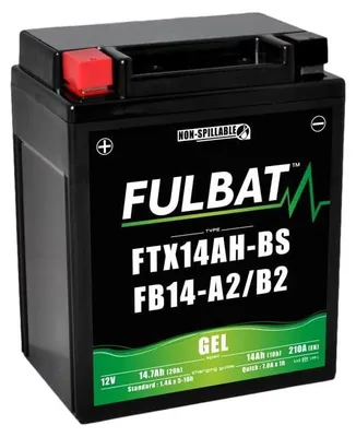 Produktbild von Fulbat YB14-A2 Gel Battery – 12 V – 14.7 Ah – Maintenance Free – For Landport Yacht Nitro