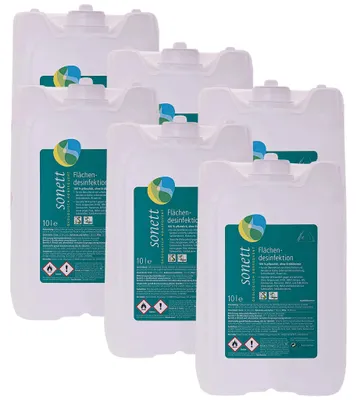 Immagine prodotto di Disinfettante superfici 6 x 10 Litri, Disinfezione superfici, Disinfettante pavimenti