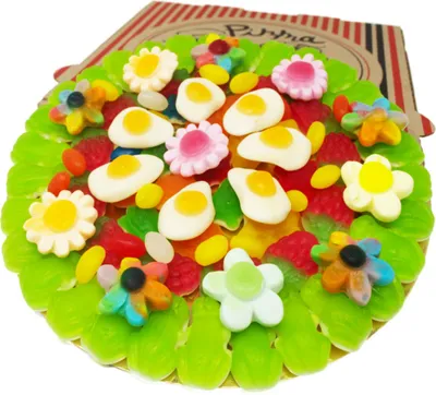 Produktbild Fruchtgummi Pizza süßer Frühling im original Pizzakarton 500g