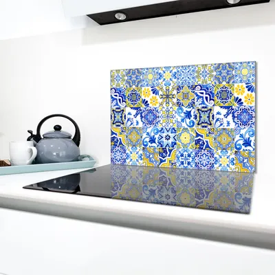Obrázek produktu pro Ochranná skleněná deska na kamna 80x52 Mosaic