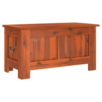 Immagine prodotto di Cassapanca con Coperchio Marrone in Legno Massello di Acacia