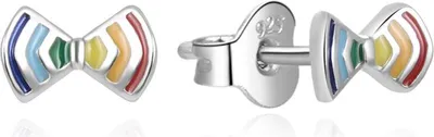Produktbild von Playful silver earrings Bows AGUP2297