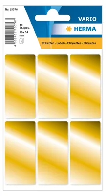 Immagine prodotto di Herma DECOR etichette dorate 26 x 54 mm adesive permanenti