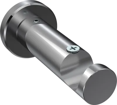 Produktbild von Interdeco Träger mit Abstand 7,5 cm / Wandhalterung für Gardinenstangen 20 mm Ø, 1-läufig Chrom, Typ Platon