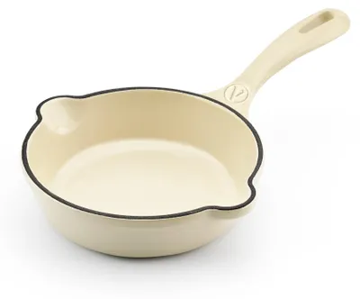 Obrázek produktu pro Victoria 30001, smaltovaná litinová pánev, indukční, 14 cm, vhodná pro vaření, bez PTFE a , bílá