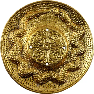 Produktbild von Räucherstäbchenhalter Schlange Metall gold Räucherkegelhalter