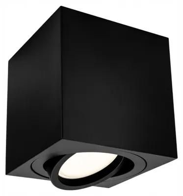 Produktbild von Ledhoff Spot Aufputz-Deckenleuchte GU10 Schwarz Aluminium