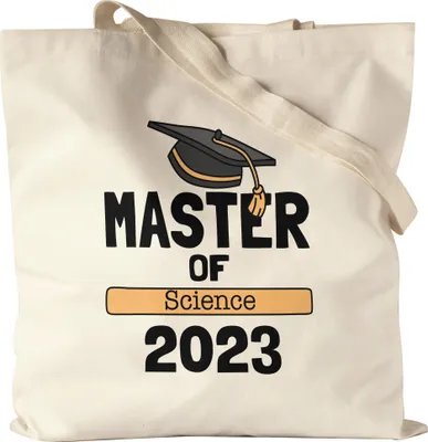 Produktbild von Master of Science 2023 Jutebeutel Stoffbeutel Canvas Studium Absolvent Abschluss Geschenk Masterabschluss Uni