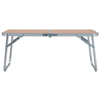 Produktbild von vidaXL Klappbarer Campingtisch Braun Aluminium 60 x 40 cm