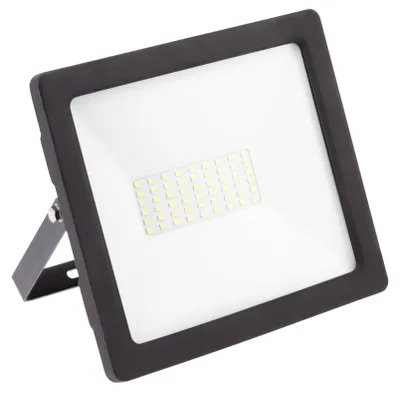 Produktbild von LED-Flutlicht GTV Lighting, 50 W, 4000 lm, 4000 K, IP65, IK8, schwarz – Außenstrahler