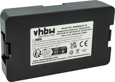 Produktbild von vhbw Akku kompatibel mit Husqvarna Automower 310 Mark II, 310, 315 Mark II, 305 (2020), 315, 115 H, 315X, 305, 115H Rasenroboter (3Ah, 18V Li-Ion)