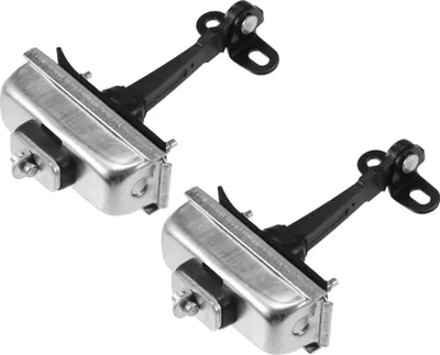 Produktbild von Türprüfband Nr. 55135591AC für Jeep Grand Cherokee 4.0L 4.7L 2000-2004 / Vorne links / Robustes Metall / 2 Stück / Schwarz