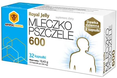 Obrázek produktu pro Matka Včelí Královny Extrakt, Mléčný Výživový Doplněk 600, 32 Kapslí