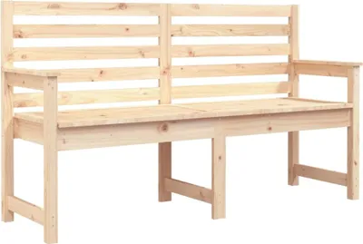 Obrázek produktu pro vidaXL Zahradní lavice 159,5x48x91,5 cm z masivního borovicového dřeva