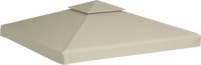 Produktbild von vidaXL Wymienny dach pawilonu 310 g/m² Beżowy 3x3 m