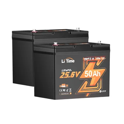 Produktbild von 2x 24V 50Ah LiFePO4 Batterie mit Bluetooth 1280Wh Stromspeicher für 100lb Elektromotor-Boote