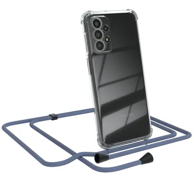 Produktbild von EAZY CASE Handykette kompatibel mit Samsung Galaxy A23 5G, Handyhülle mit Umhängeband, Handykordel, Schutzhülle Clear, Band in Grün