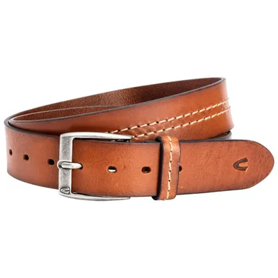 Zdjęcie produktu dla Skórzany pasek Camel Active Belt Trail1 o szerokości 3 cm, z możliwością skrócenia, kolor koniakowy