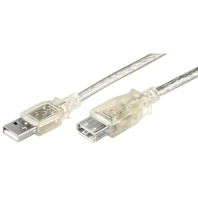 Obrázok produktu pre Goobay 68623, 0,3 m, USB A, USB A, USB 2.0, 0,48 Gbit/s, Priehľadná
