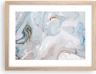 Produktbild von Gerahmtes Poster - Rahmen in heller Eiche - Abstraktion modern - 40x30 cm - Wand Bild - Wanddeko - Wandbilder - Wandposter - Bilderrahmen - Bilder - Kunstdruck - Wandbild - P2NAA40x30-4052