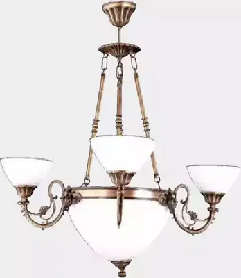 Productafbeelding van Plafondlamp, kroonluchter, lamp, verlichting, glas, wit