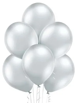 Image de Ballons B105 argent brillant, 100 pièces - Godan