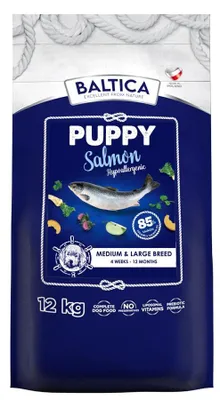 Zdjęcie produktu dla Baltica Excellent Puppy M/L 12kg Hipoalergiczna Sucha Karma z Łososiem Dla Szczeniąt Średnich i Dużych Ras