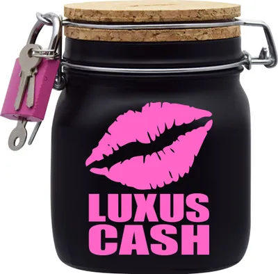 Produktbild von Spardose Geld Geschenk Ideen Luxus Cash Schwarz Größe M 0.75 Liter