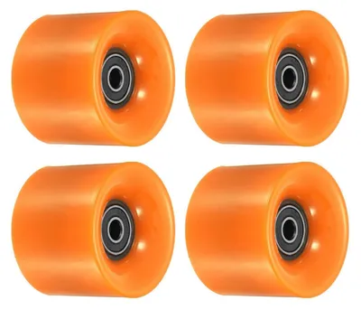 Produktbild von Skateboard Rollen 45x60mm Polyurethan80A Orange/Schwarz mit ABEC Lagern