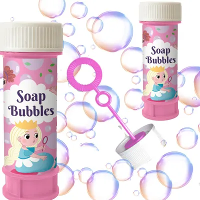 Obrázok produktu pre Súprava mydlových bublín pre deti Princess, tekutá 60 ml, 300229