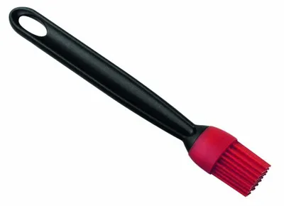 Silikon-Bürste rot, hitzebeständig bis 260 °C, spülmaschinengeeignet