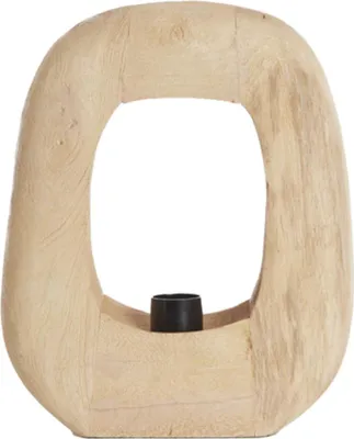 Image de Light & Living - lampe de table - Kelafo - naturel - bois - lampe de chevet - E27 - 7041082