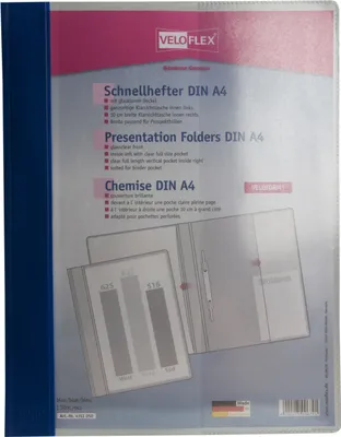 Produktbild von Veloflex Schnellhefter A4 blau 4000225006791