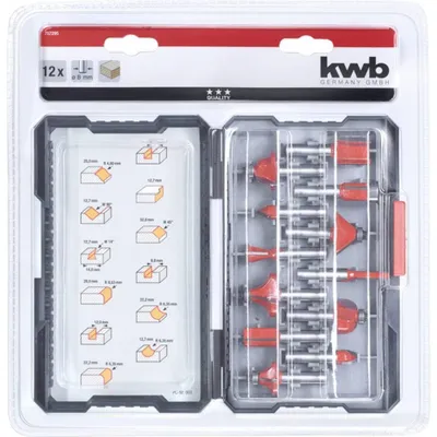 Productafbeelding van KWB freesset, 757295, 12-delig